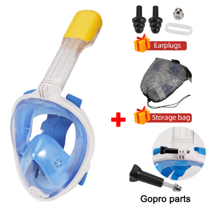 قناع الغوص تحت الماء لكامل الوجه، مضاد للضباب، للسباحة والصيد والغوص